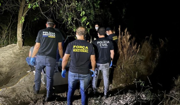 momento em que os corpos foram encontrados