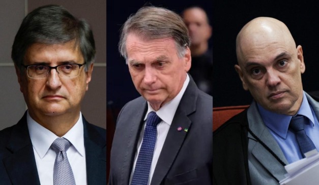 Paulo Gonet, Jair Bolsonaro e Alexandre de Moraes