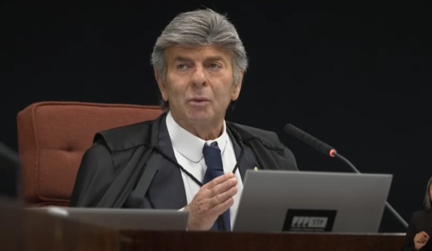 Luiz Fux durante o voto no STF