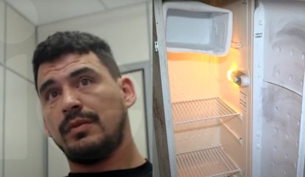 geladeira onde mãe e filho foram encontrados mortos