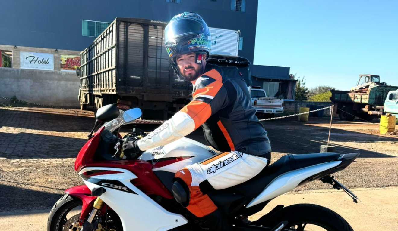 Motociclista Thiago Augusto vítima de acidente na PR-445