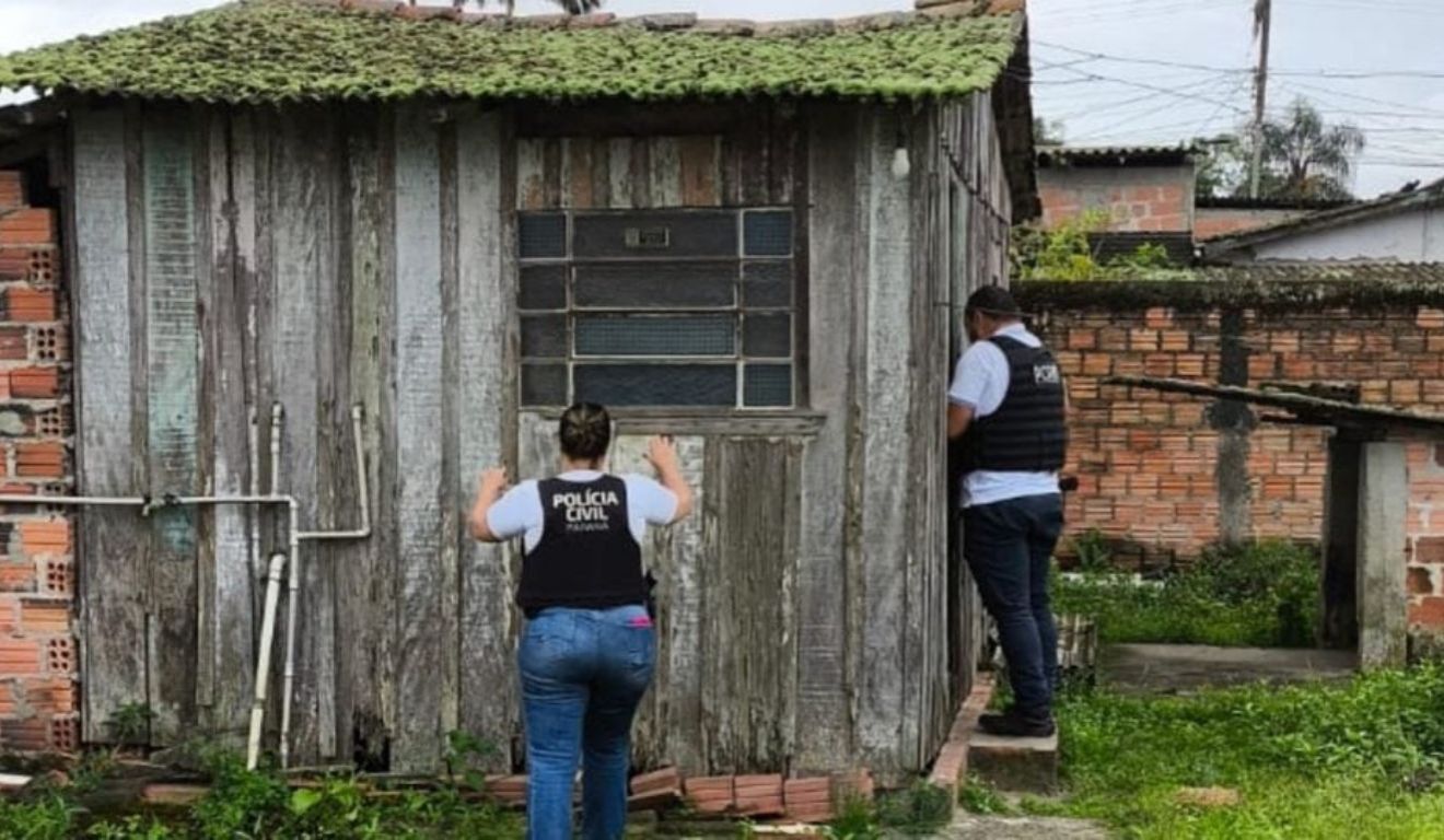 local onde a mulher era mantida em cárcere privado