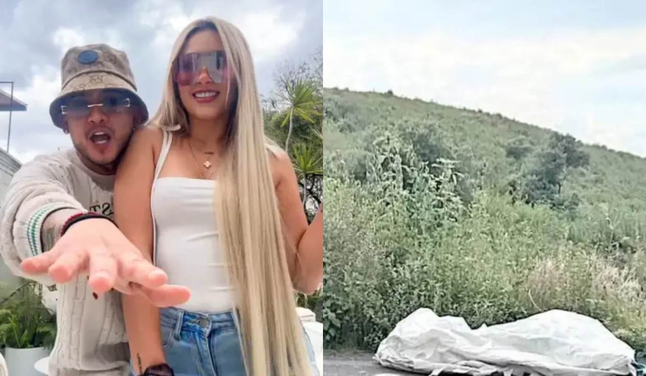 Casal e corpo encontrado.