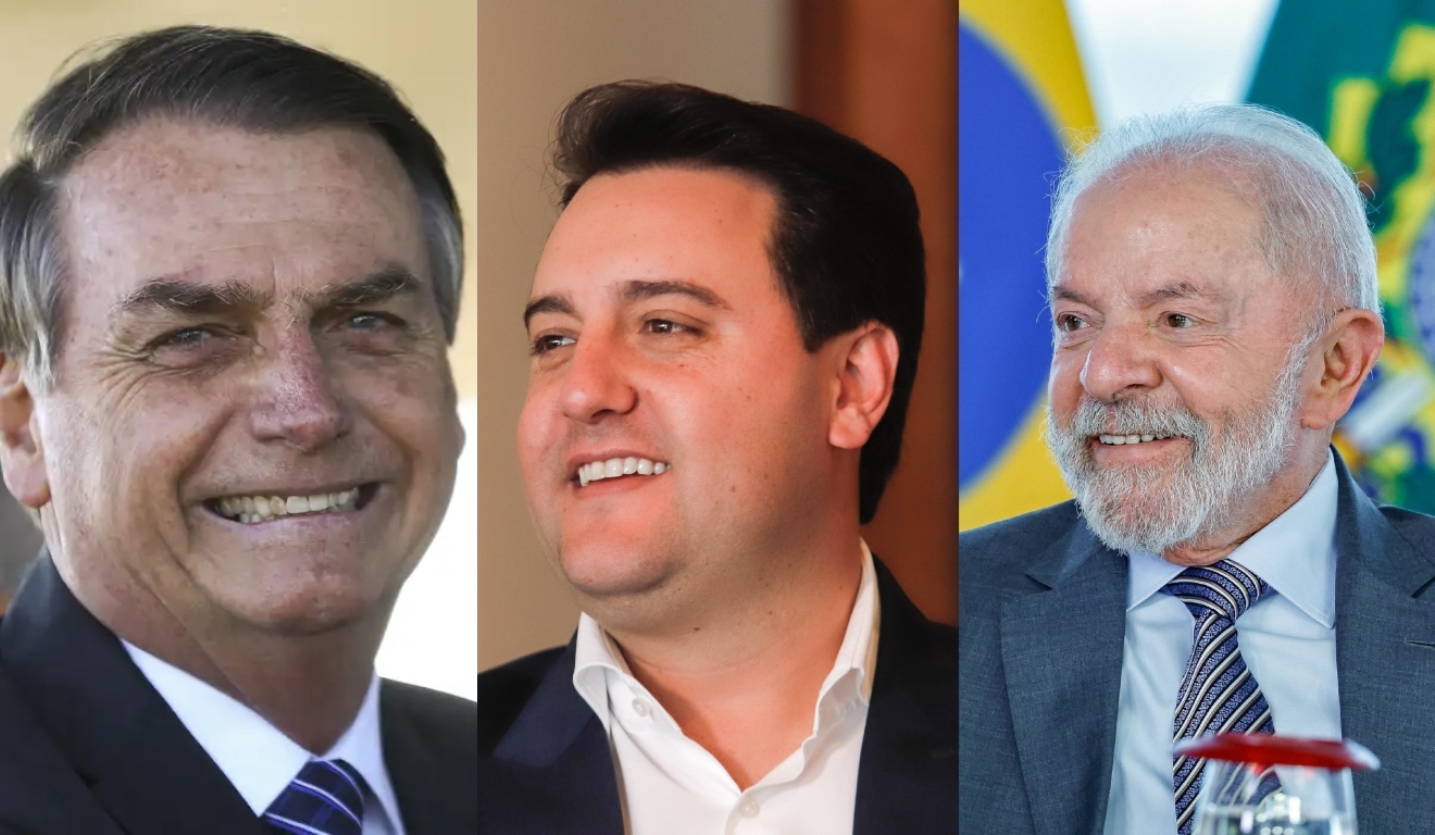 Pesquisa mostra Ratinho Junior a frente de Lula e Bolsonaro na RMC