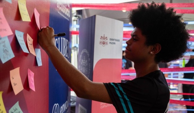 ALuno no planeta PUC em Curitiba