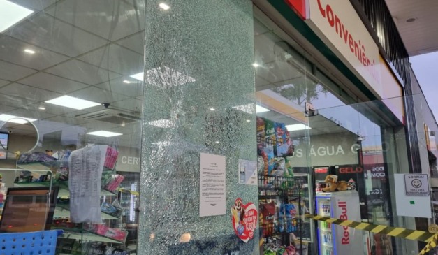 posto de combustível onde o policial militar foi baleado