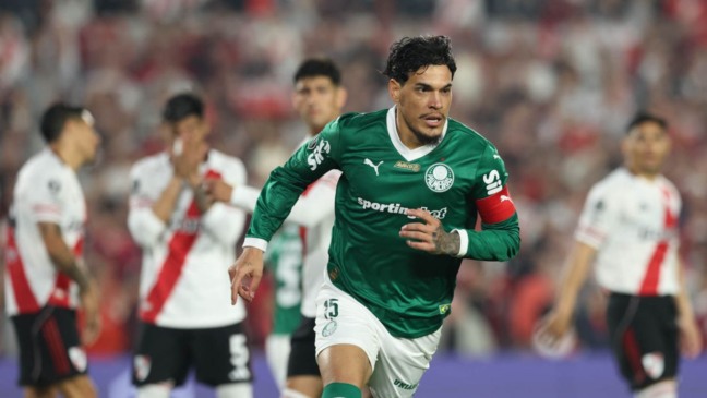 Gustavo Gomez fez um dos gol do Palmeiras no jogo de ida contra o River Plate.