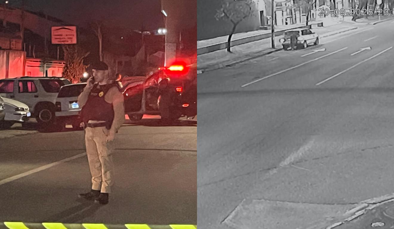 Local em que suspeito de furtar supermercado morreu e momento em que ele furta comércio