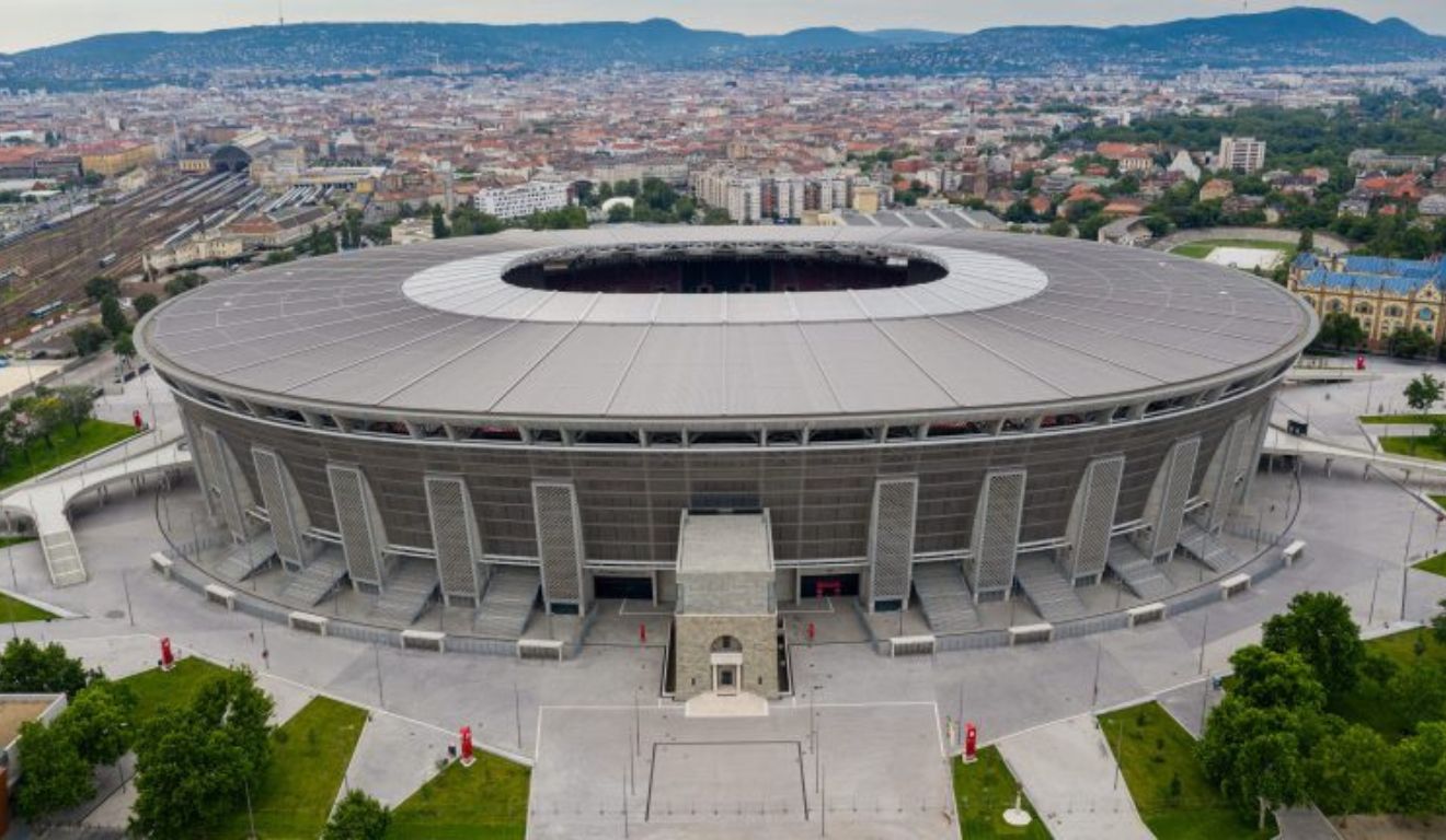 Puskas Arena, local da partida entre Hungria x Portugal pelas eliminatórias (Foto: Divulgação/ Site estádio)
