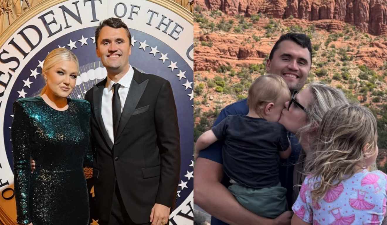 Charlie Kirk e esposa