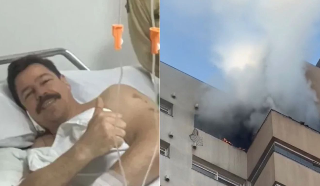 Bombeiro que resgatou vítimas em incêndio em prédio de Cascavel