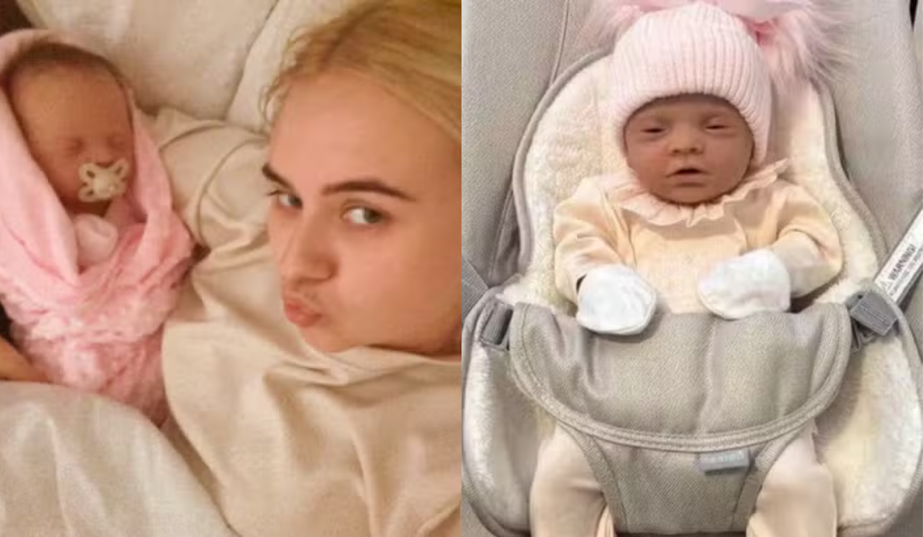 Imagem de Kira e da boneca.