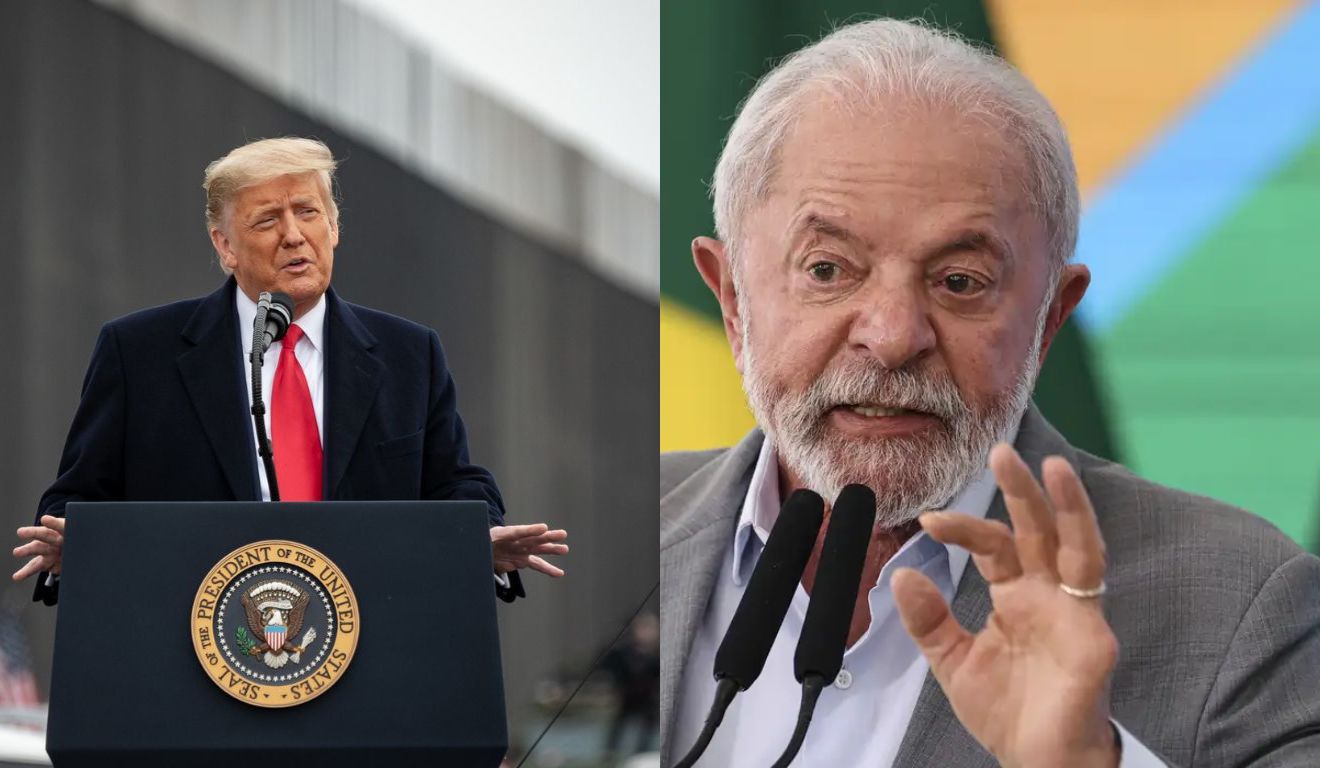 Presidentes Lula e Trump, lado a lado; políticos devem fazer nova reunião em breve