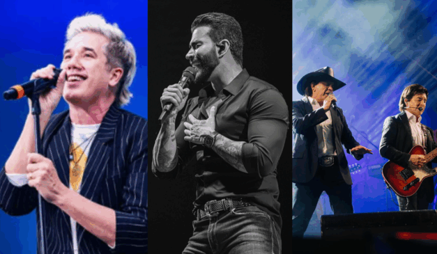 Imagem de Jota Quest, Gusttavo Lima e Chitãozinho e Xororó.