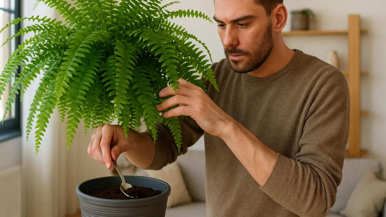 Samambaia veja como usar borra de café e recuperar o verde intenso da planta