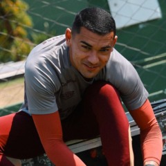 Santos em treino do Athletico em Goiânia