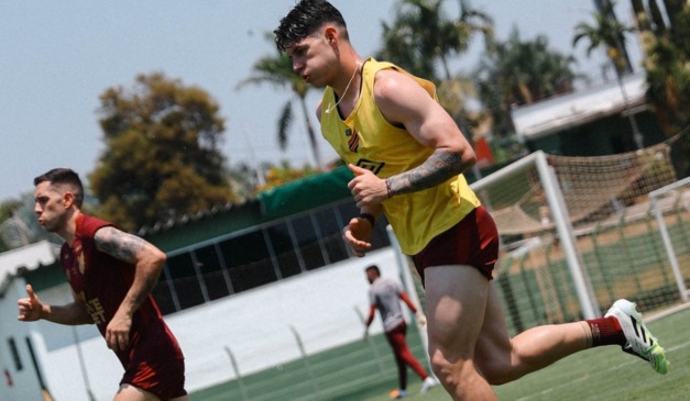 Treino do Athletico em Goiânia