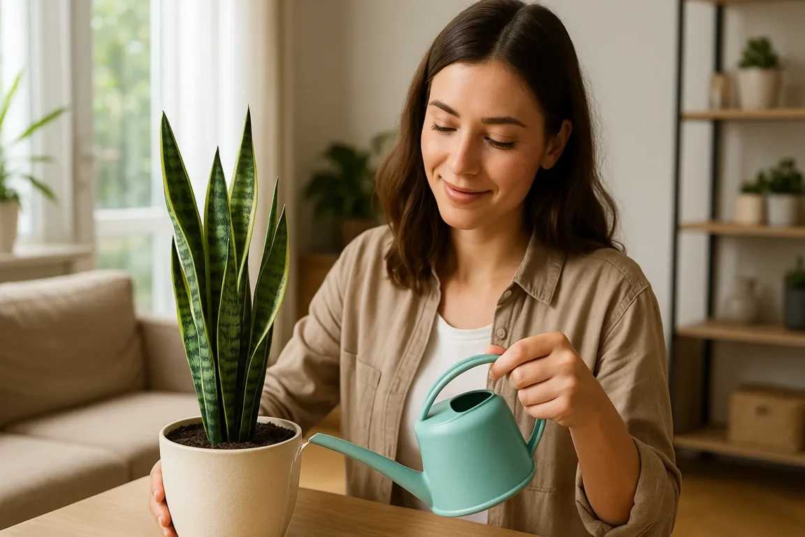 Veja qual é o melhor horário e a frequência certa para regar a espada-de-são-jorge