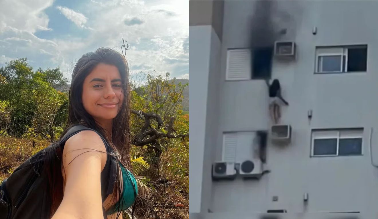 Juliane, uma das vítimas do incêndio em prédio de Cascavel, apresentou melhora médica