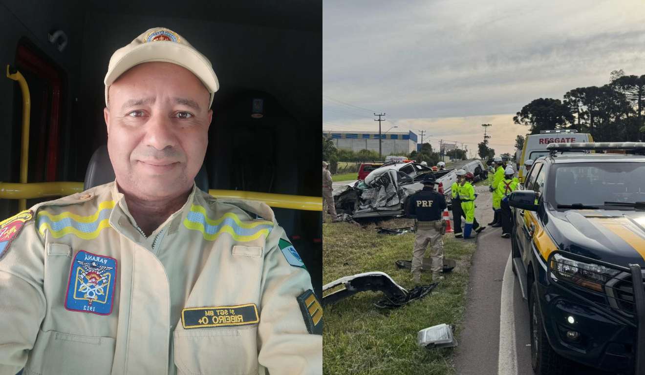 Homem que morreu de sargento e acidente na BR-476 em montagem