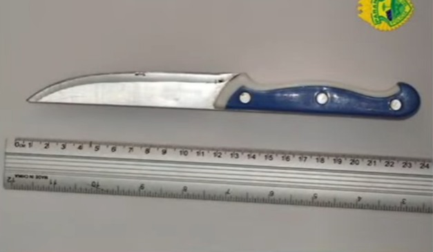 Adolescente entrou na escola com a faca e ameaçou aluno