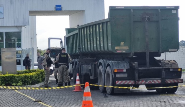 local onde o adolescente morreu atropelado pelo caminhão