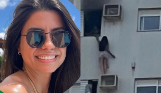 Jovem advogada ficou pendurada em ar condicionado durante o incêndio em Cascavel