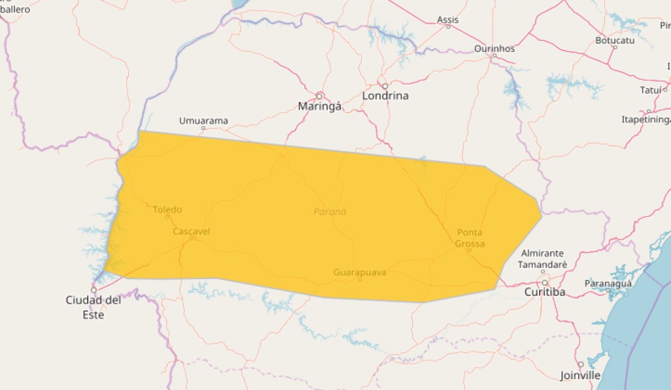 alerta da defesa civil no paraná