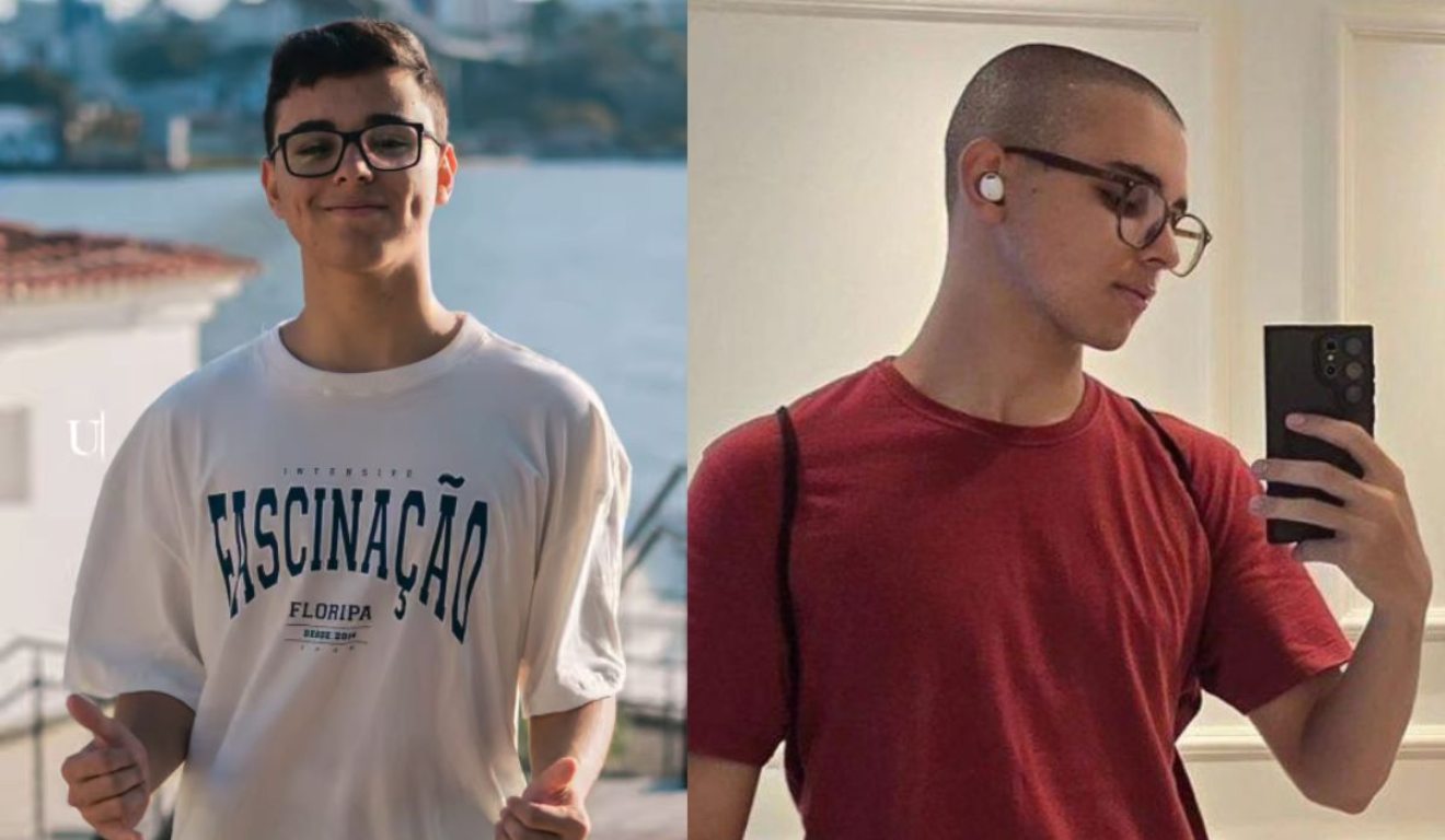 Montagem com duas fotos de Edson Macedo Junior