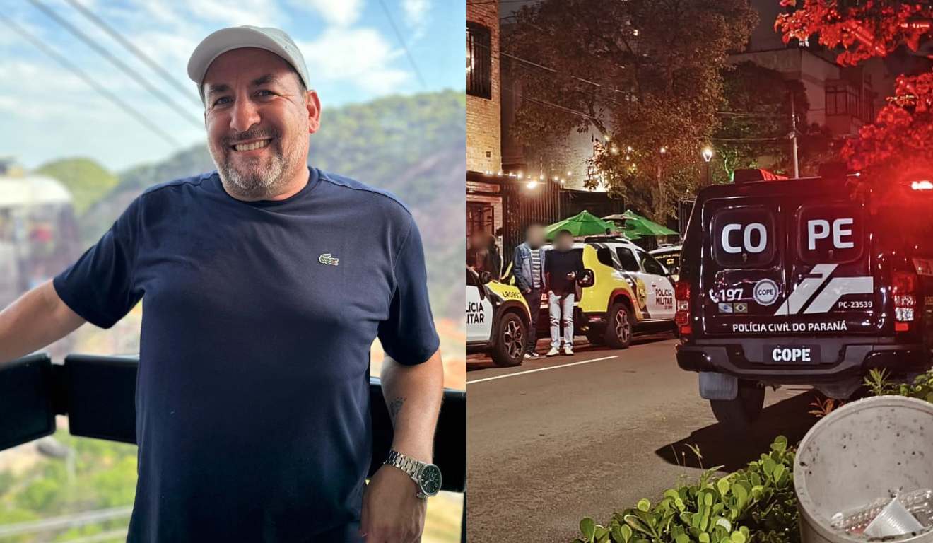 Foto de homem que morreu após ser baleado em um bar em Curitiba