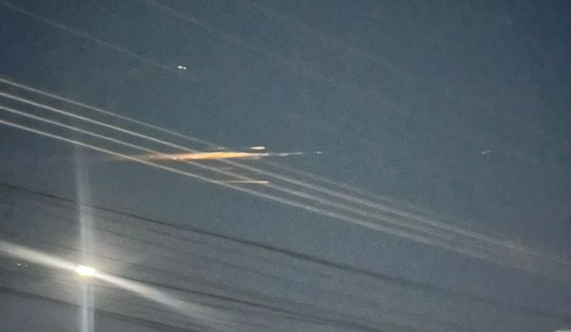 bola de fogo no céu em Pinhais