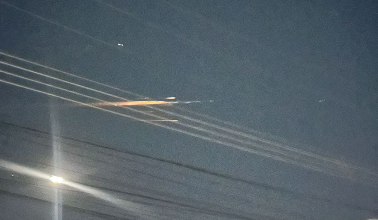 bola de fogo no céu em Pinhais