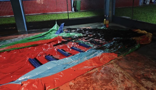 brinquedo que pegou fogo na escola