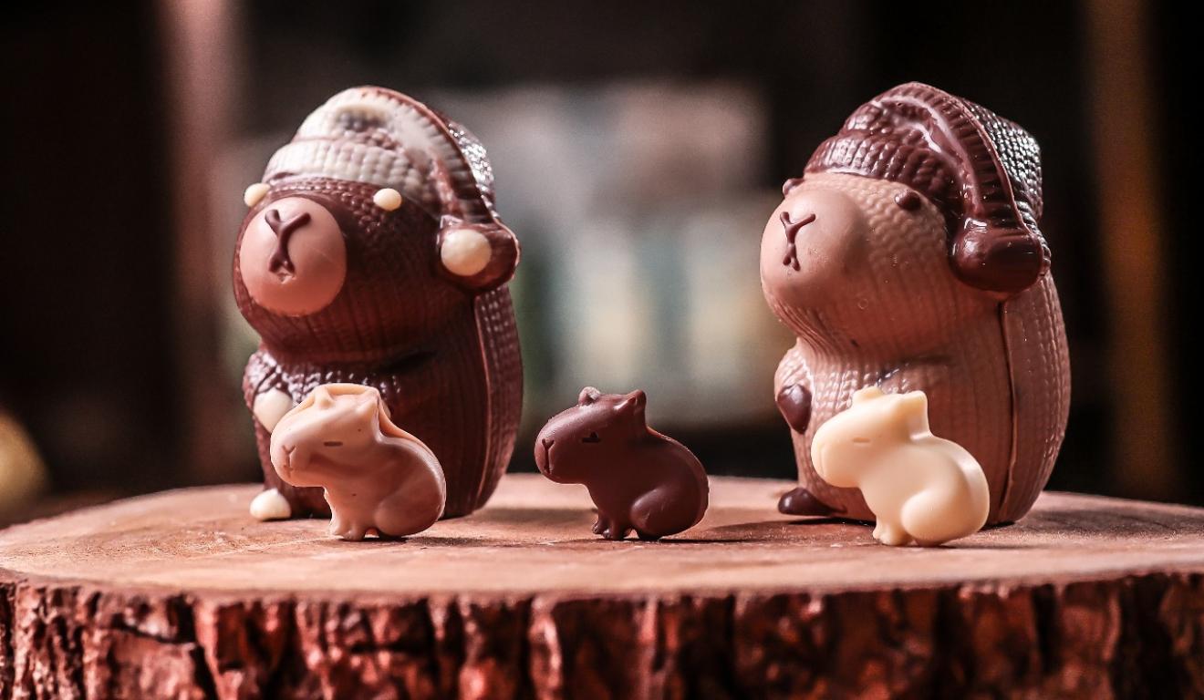 capivaras de chocolate
