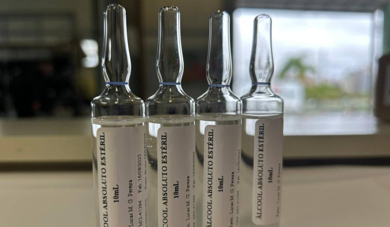 Etanol usado para tratar casos de intoxicação por metanol