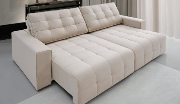 sofá branco de couro da icea móveis