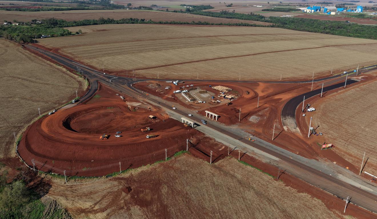 contorno viário de palotina em obras