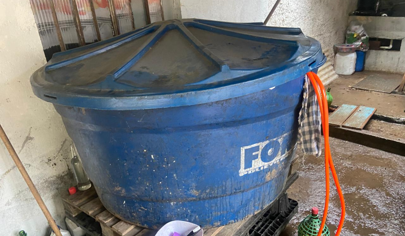 Imagem da fábrica de bebidas.