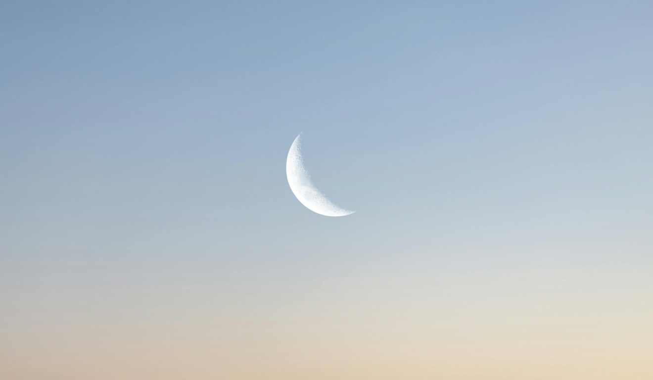 Imagem ilustrativa da lua minguante.