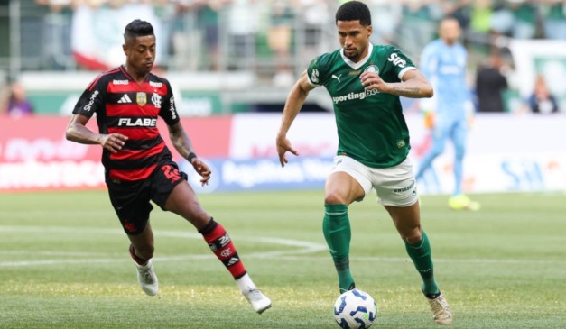 Flamengo e Palmeiras fazem o duelo no topo da tabela do Brasileirão. ((Foto: Cesar Greco/Palmeiras)