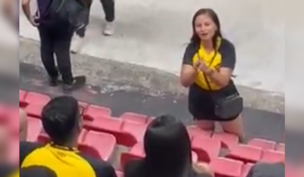 Vídeo mostra o momento da confusão na Ilha do Retiro. (Foto: Reprodução/Redes sociais)