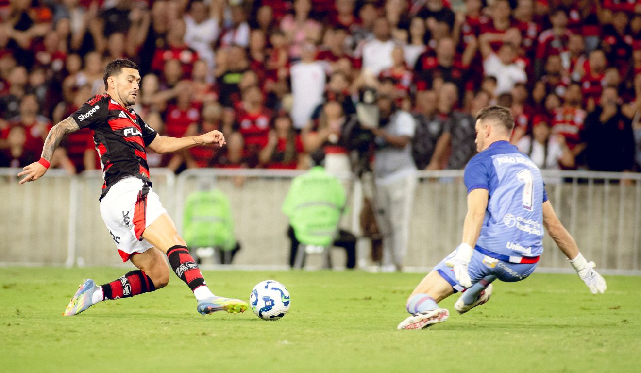 No primeiro turno o Flamengo goleou o Fortaleza por 5x0. (Foto: Adriano Fontes/Flamengo)