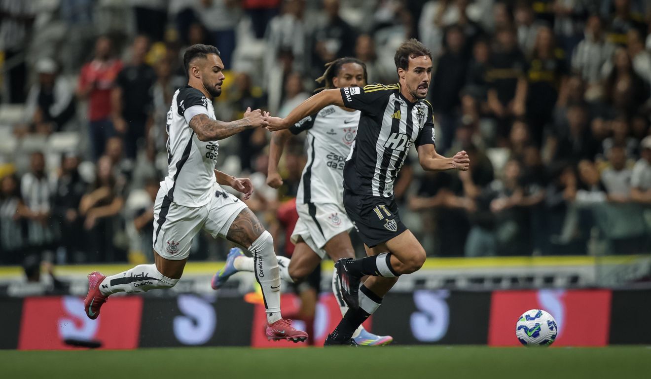 No primeiro turno Corinthians e Atlético-MG empataram sem gols. (Foto: Pedro Souza/Atlético)