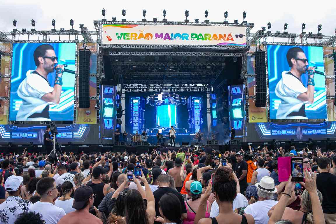 Matinhos, 26 de janeiro de 2025 - Show de Guilherme e Benuto dentro da programação Verão Maior Paraná