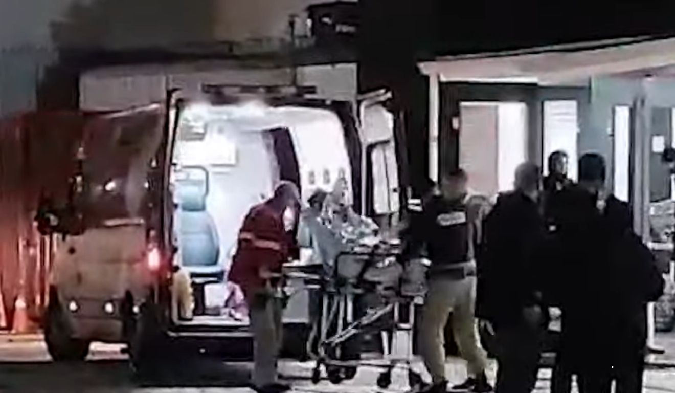 homem esfaqueado em ação social