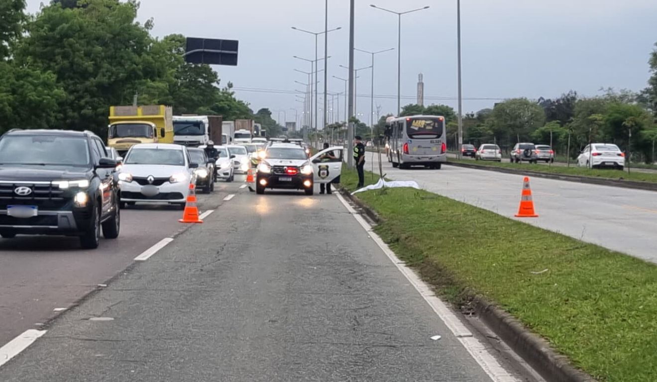 local onde o homem morreu atropelado na Linha Verde
