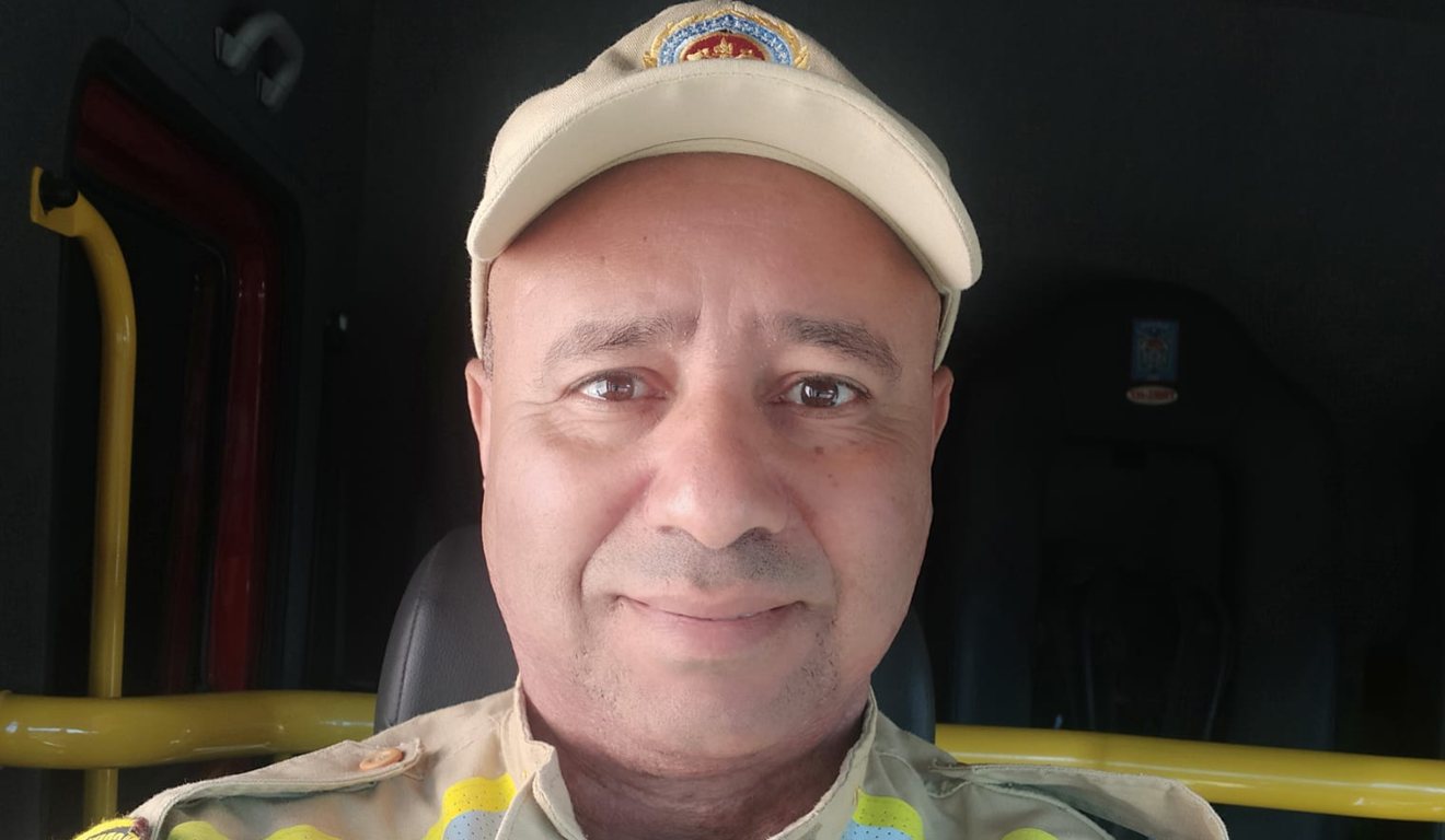 homem que morreu em acidente na BR-476 vestido de sargento