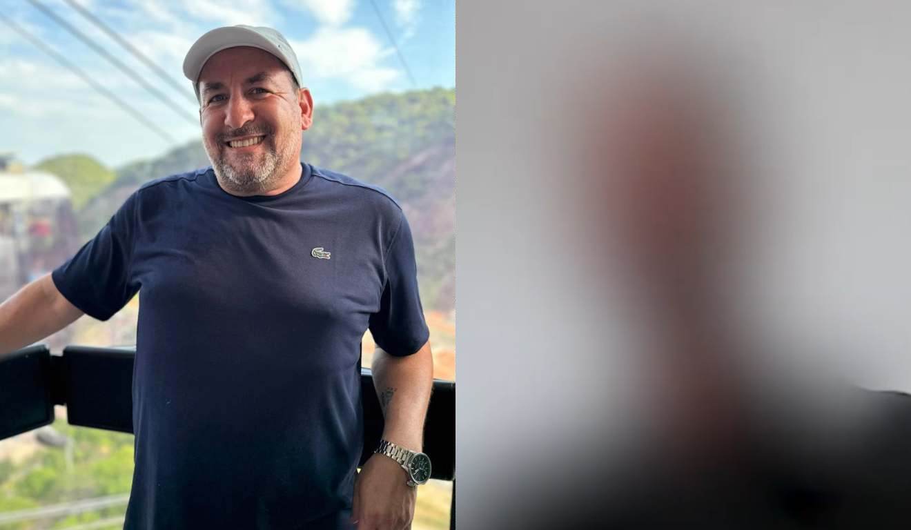 Homem morto por policial em bar e testemunha sendo ouvido em montagem