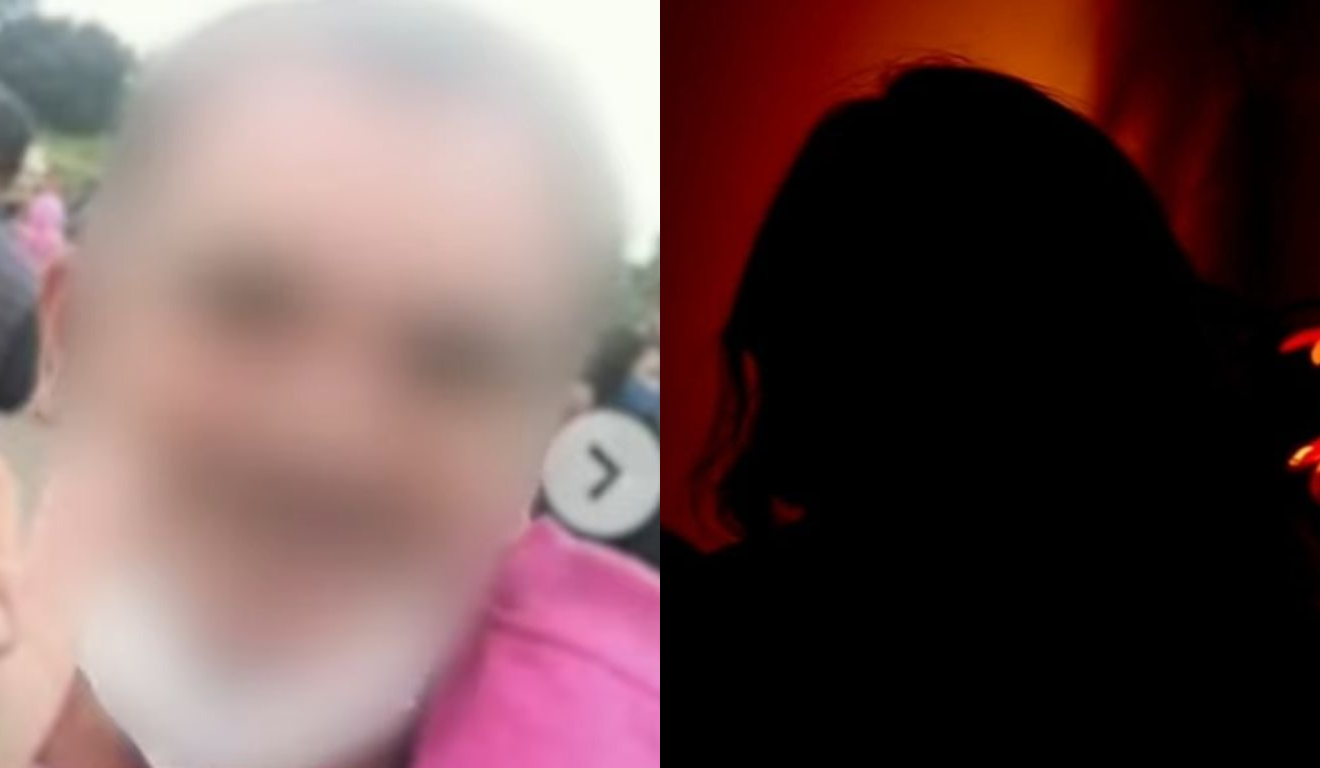 O homem que foi presto por mostrar as partes íntimas para uma adolescente recebeu novas denúncias. À esquerda, vemos uma foto do suspeito, borrada para manter sua privacidade. À direita, vemos uma das vítimas em entrevista à Ric RECORD, que preferiu não se identificar.