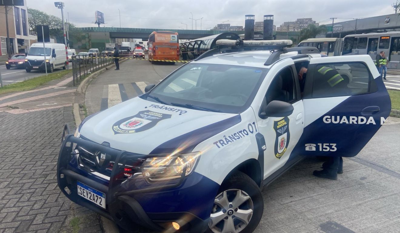 local onde o idoso morreu atropelado por um ônibus em curitiba